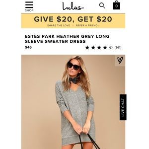 Long Sleeve Sweater Dress